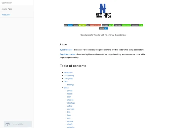 screenshot of Ngx Pipes