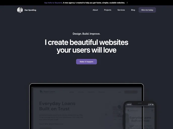 screenshot of Portfolio 2019