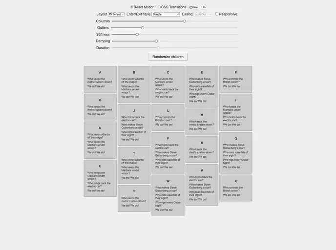 screenshot of React Stonecutter