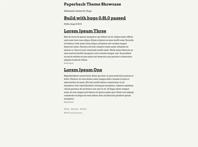 screenshot of Paperback