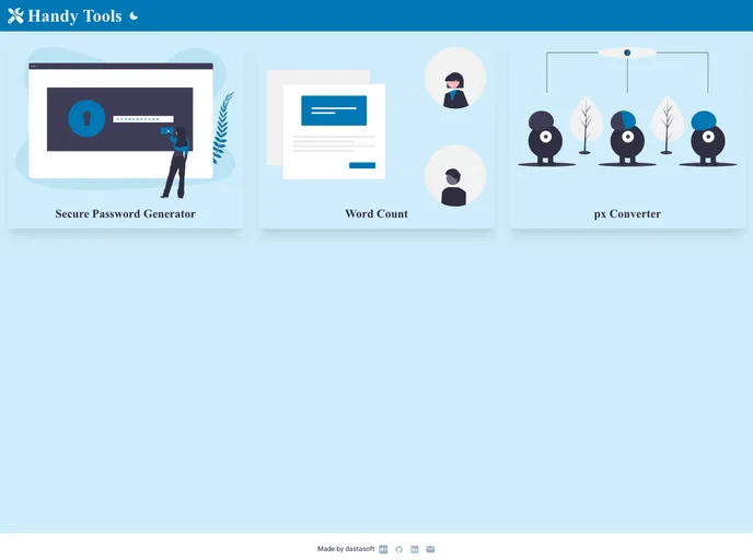 screenshot of Handy Tools