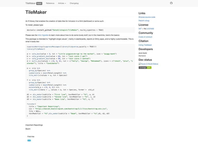 screenshot of TileMaker