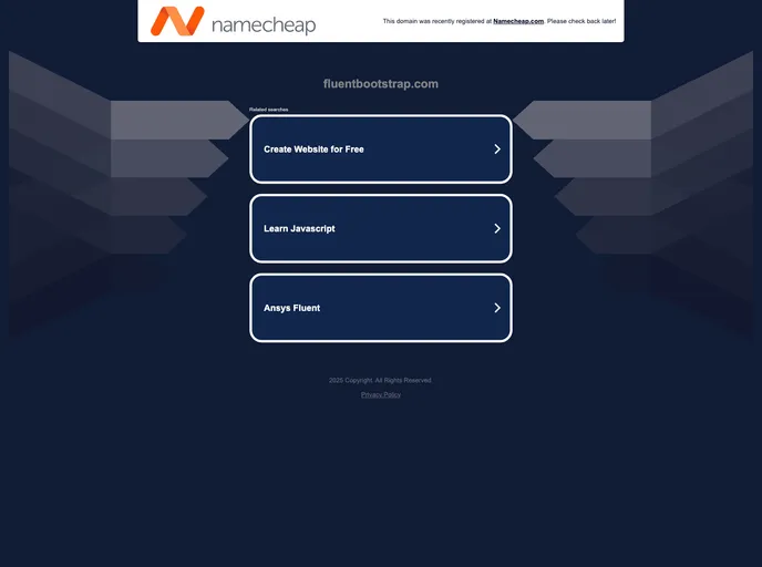 screenshot of FluentBootstrap