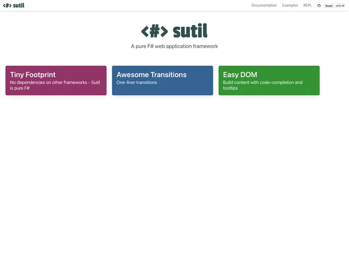 screenshot of Sutil