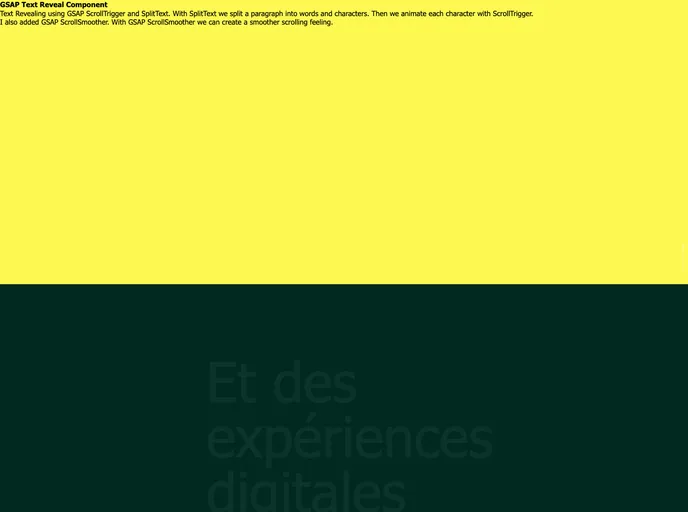 screenshot of Nuxt3 Gsap Textreveal