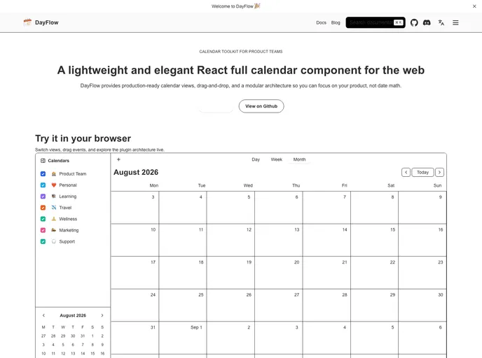 Calendar screenshot