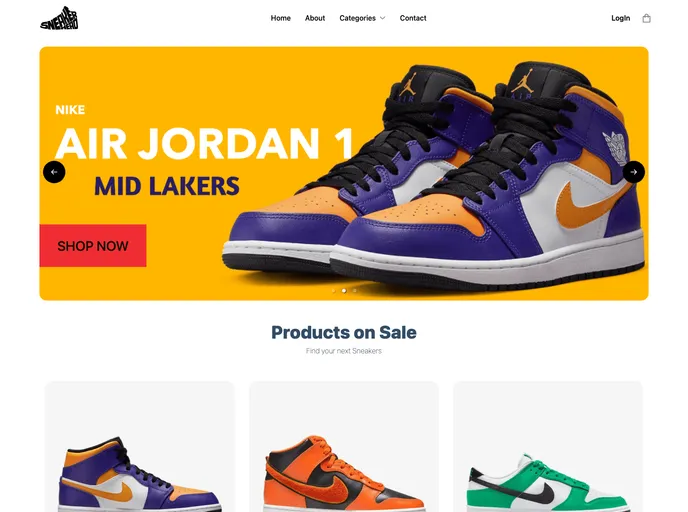 Sneaker Head Ecommerce App screenshot