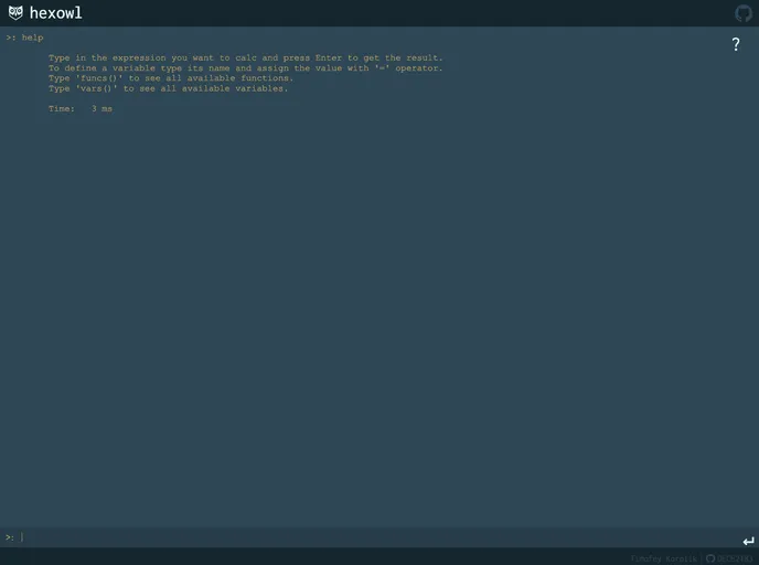 screenshot of Hexowl