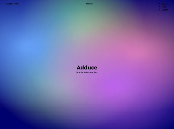 screenshot of Adduce