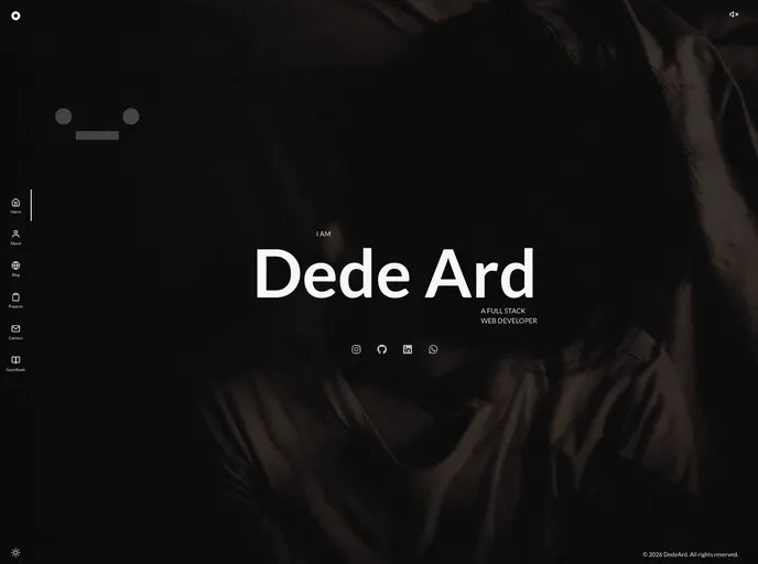 Next Personal Web App screenshot