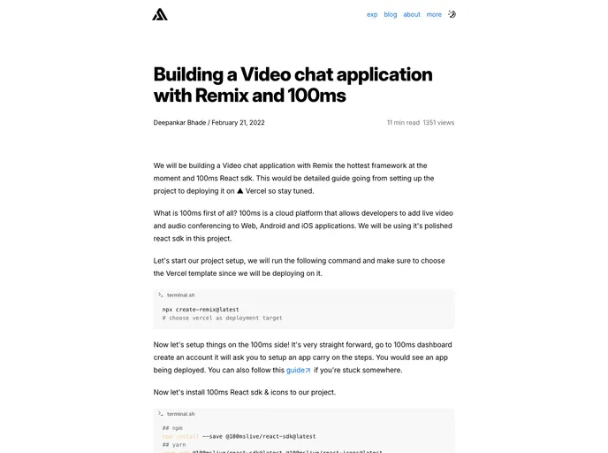 screenshot of Remix Video Chat