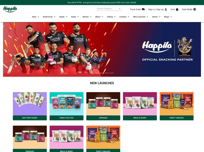 screenshot of Happilo_client