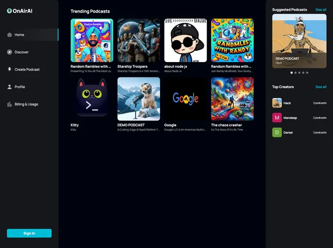 screenshot of Aionair