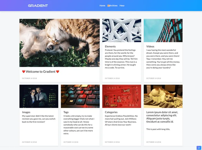 screenshot of Gradient