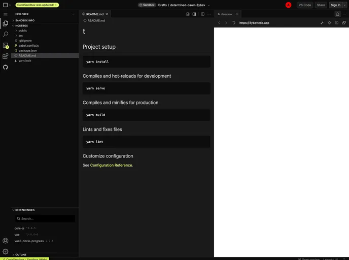 screenshot of Vue3 Circle Progress