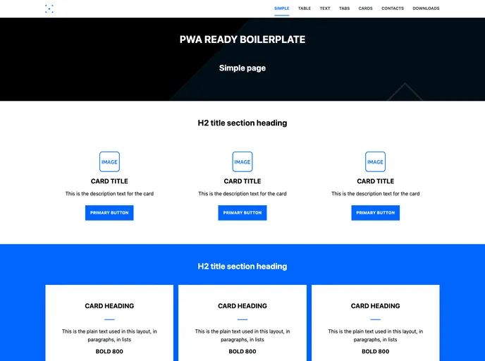 screenshot of Demopagerocket.github.io