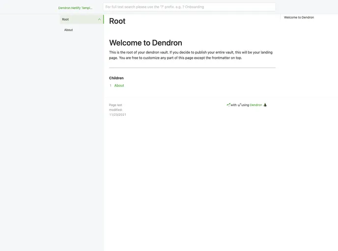 screenshot of Template.publish.netlify