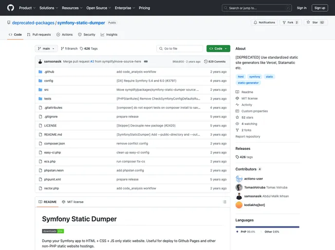 screenshot of Statie