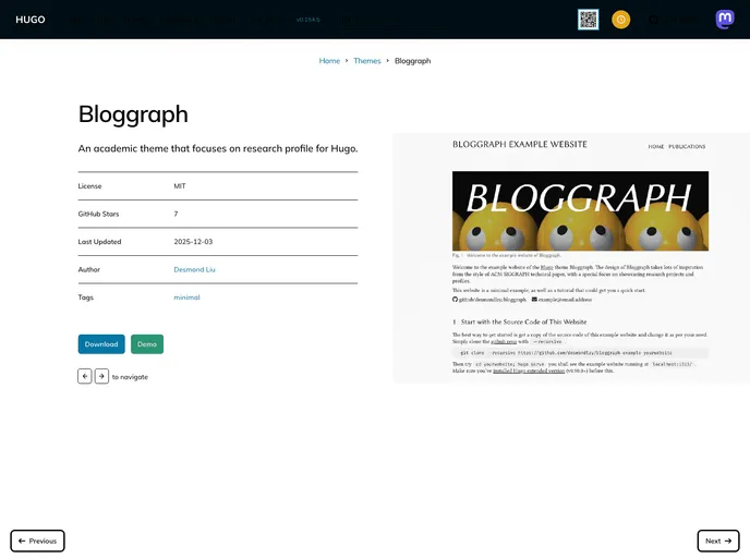 Bloggraph screenshot