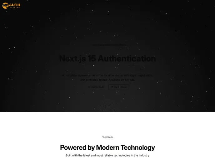 screenshot of Better Auth