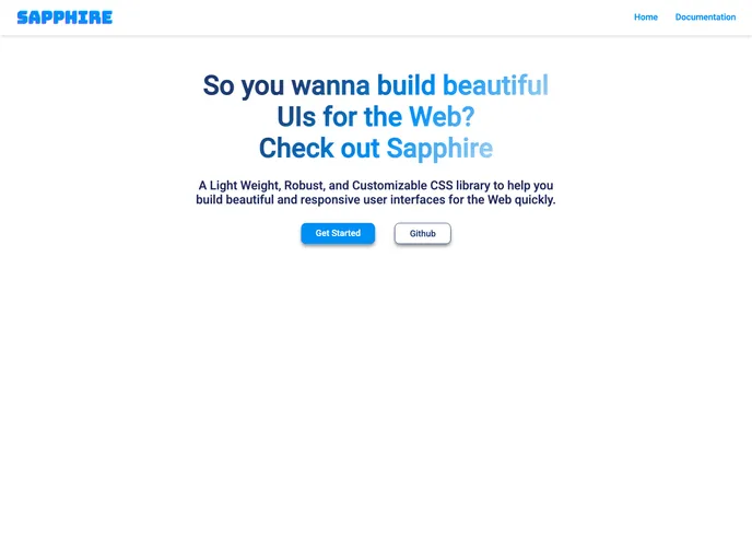 screenshot of Sapphire