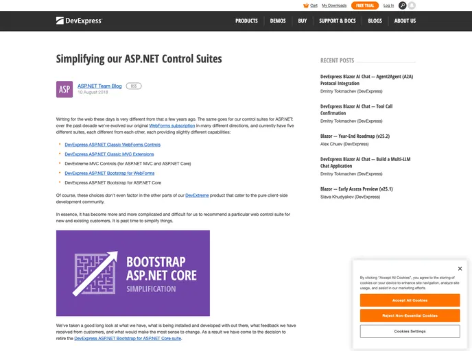 screenshot of Bootstrap Aspnetcore Starter