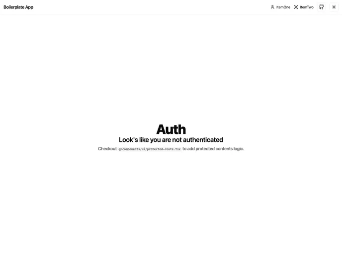 screenshot of ReactBoilerplate