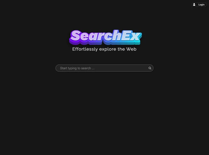 screenshot of SearchEx