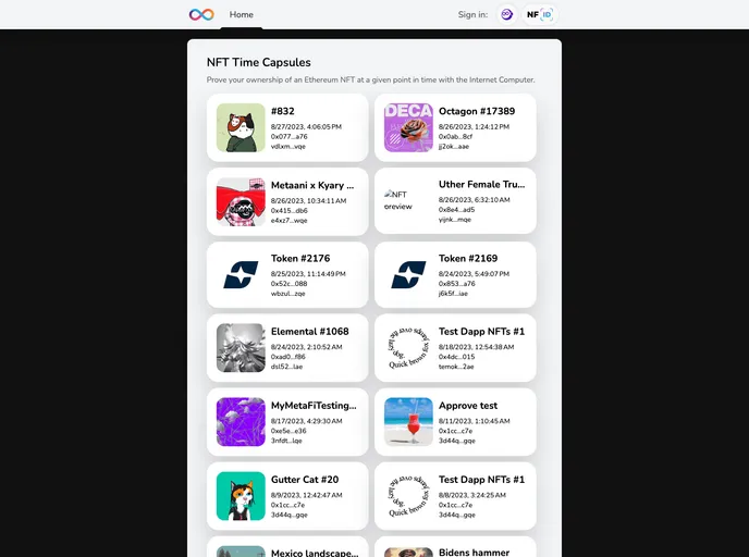 screenshot of Icp Eth Starter