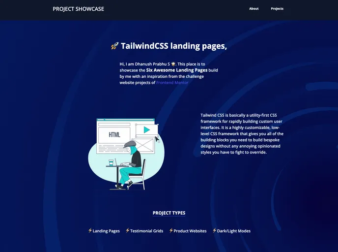 Tailwindcss Main Projects screenshot