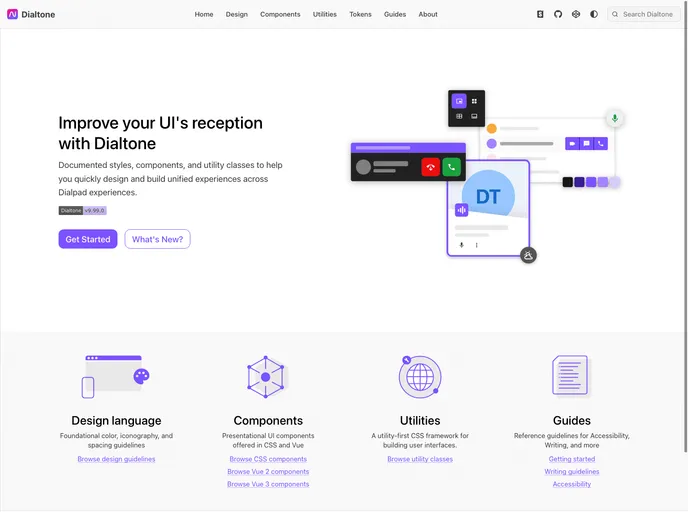 screenshot of Dialtone