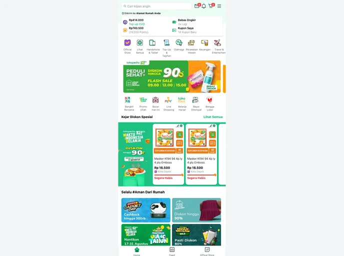 Tokopedia Clone screenshot