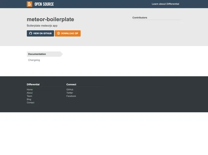 screenshot of Meteor Boilerplate
