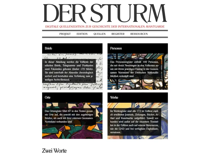 screenshot of Sturm Exist App