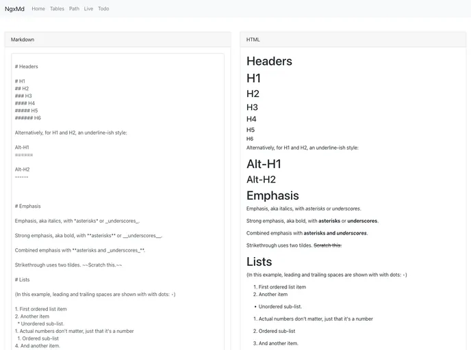screenshot of Ngx Md