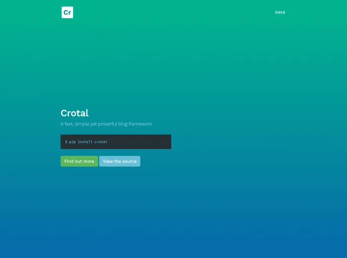 screenshot of Crotal