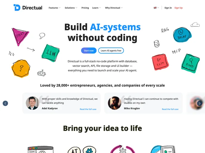 screenshot of Directual React Boilerplate