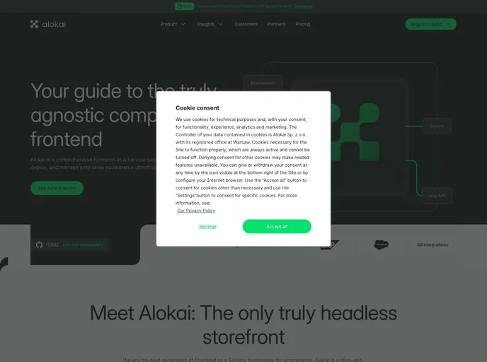 Vue Storefront screenshot