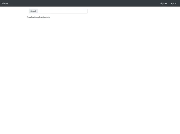 screenshot of Food Ordering App