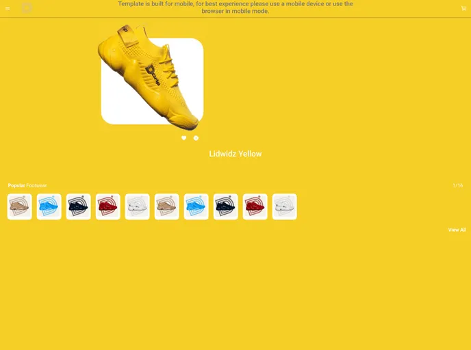 screenshot of Ionic Vue Mobile Template 07