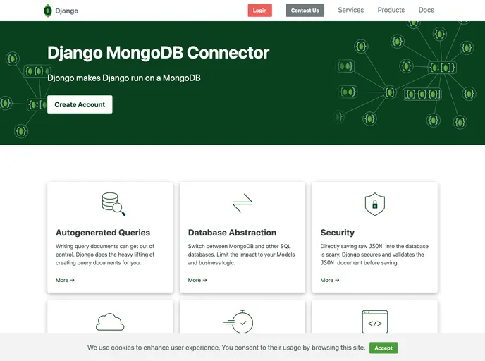 screenshot of Djongo