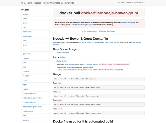 screenshot of Nodejs Bower Grunt
