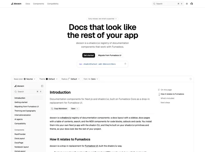 Docscn screenshot