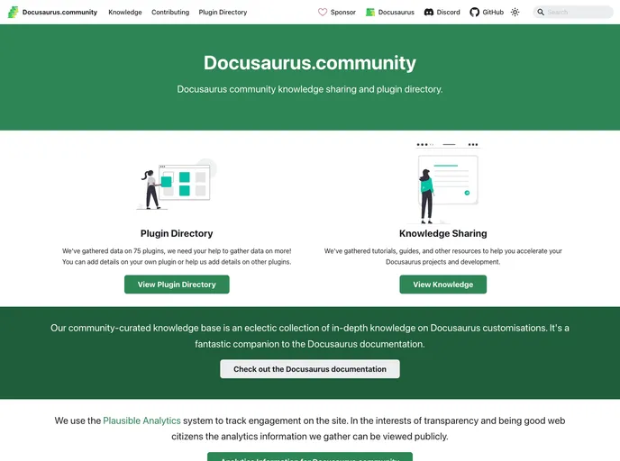 screenshot of Website