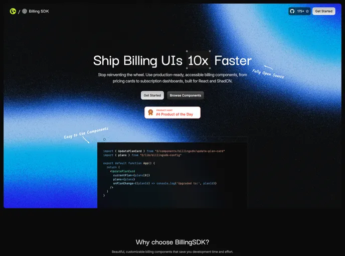 Billingsdk screenshot