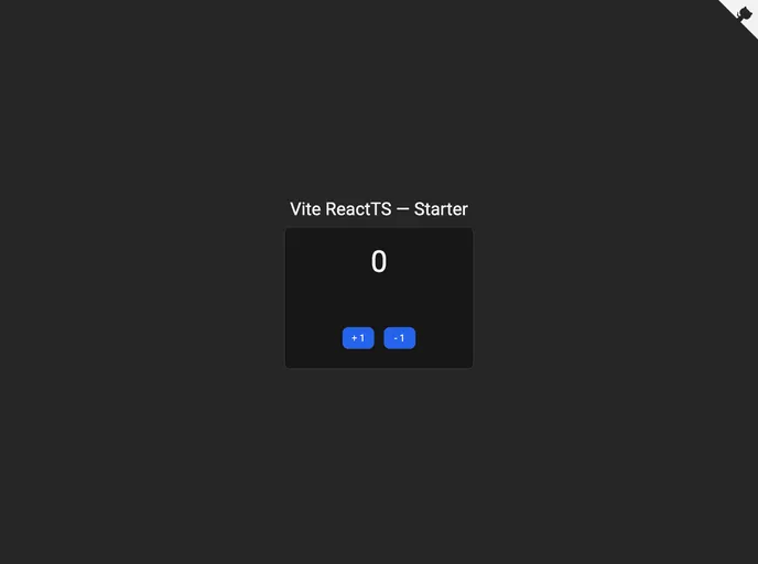 Vite React Ts screenshot