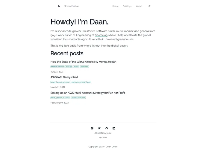 screenshot of Daan.fyi