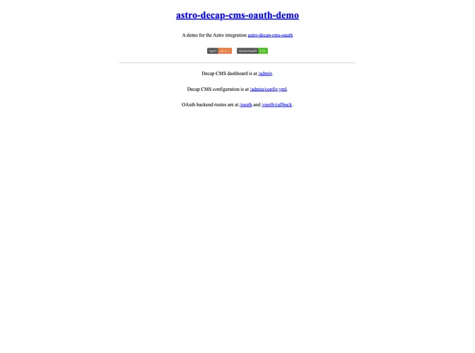 Astro Decap Cms Oauth