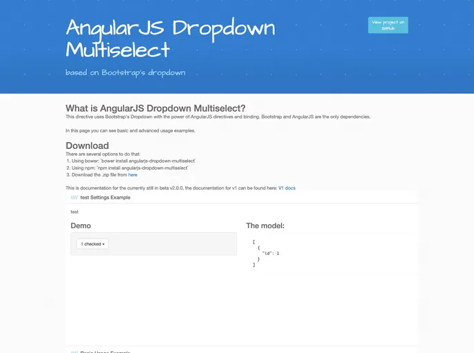 screenshot of Angularjs Dropdown Multiselect