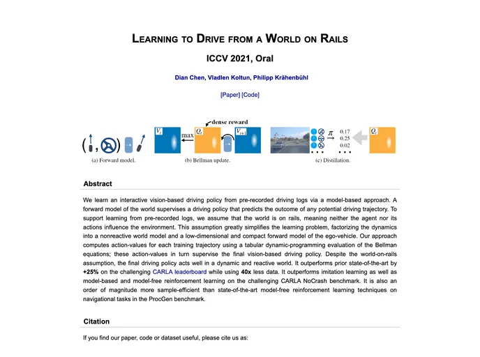 screenshot of WorldOnRails